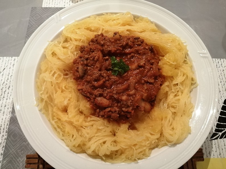 Courge spaghetti... alla bolognese